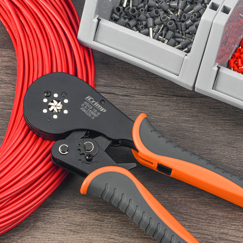 iCrimp Hexagonal Ratchet Crimper for End Sleeves and Ferrules 0.5-16mm2 AWG 20-5 Hexagonal AWG 20-5