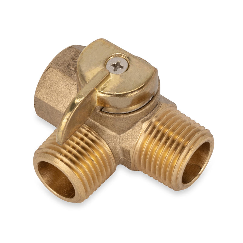 Camco Camper/RV Water Heater By-Pass Kit - Designed to By-Pass Camper Water Heater During RV Winterizing - Features 8-Inch Nylon Reinforced Hose with 2 Brass Valves (35953) 8 " By-Pass Kit