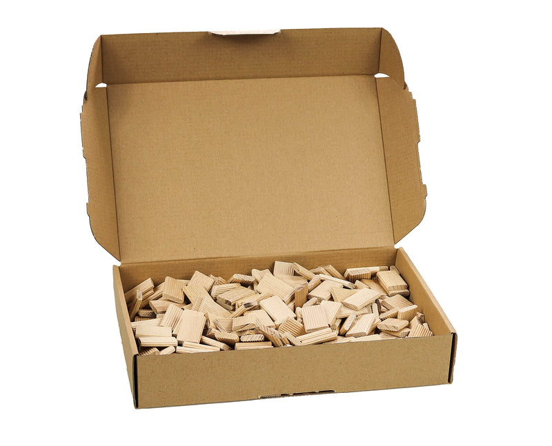 Tolux Wood Tenons 8 x 22 x 50 mm, Beech Wooden Tenon, Pack of 100 | Compatible with Any Joining Machines Dowel 8x22x50 mm (100 pcs)