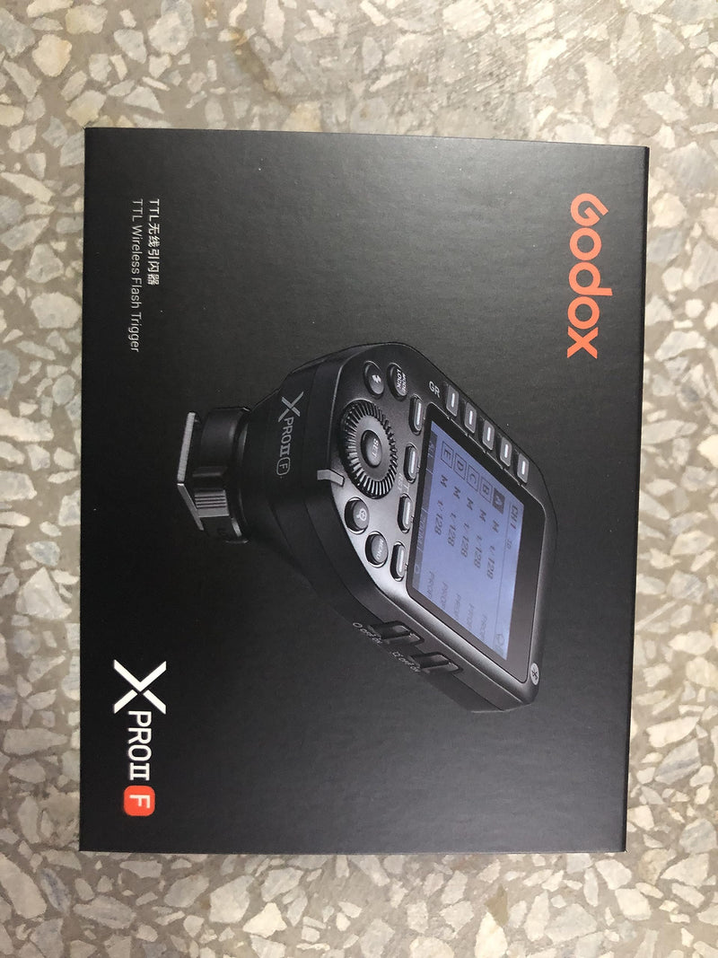 Godox XProII-F XProIIF TTL Wireless Flash Trigger for Fuji Cameras, 2.4G Wireless Flash Transmitter HSS 1/8000S, Bluetooth Connection, TCM Transform Function, New Hotshoe Locking, Large LCD Display