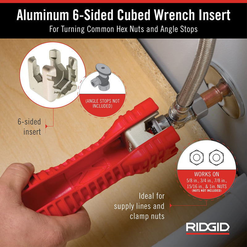 RIDGID 57003 EZ Change Plumbing Wrench Faucet Installation and Removal Tool Pack of 1