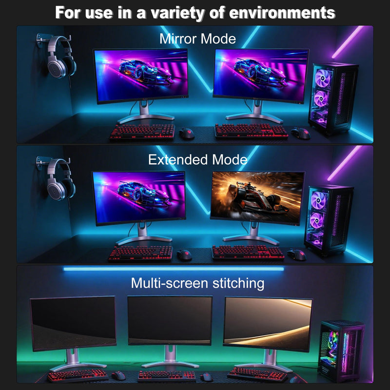 DisplayPort to HDMI 2.1 Cable 10FT 8K@60Hz 4K@120Hz Uni-Directional DP (Source) to HDMI (Display) Braided Cord Supports HDCP 2.3 HDR10 Display Port for AMD,NVIDIA,and PC 10 Feet