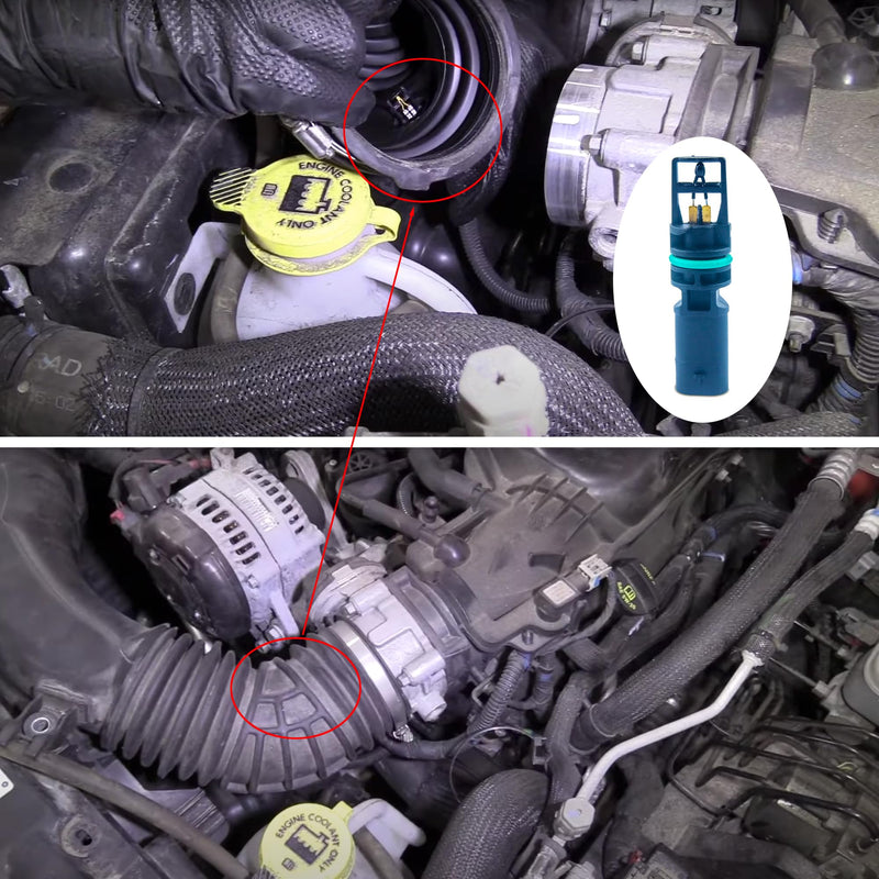 Intake Air Charge Temperature Sensor, Air Temp Intake Sensor Compatible with Jeep 2014-2021 Cherokee KL, 2020-2021 Gladiator JT, 2011-2021 Grand Cherokee WK2, 2012-2021 Wrangler JK JL
