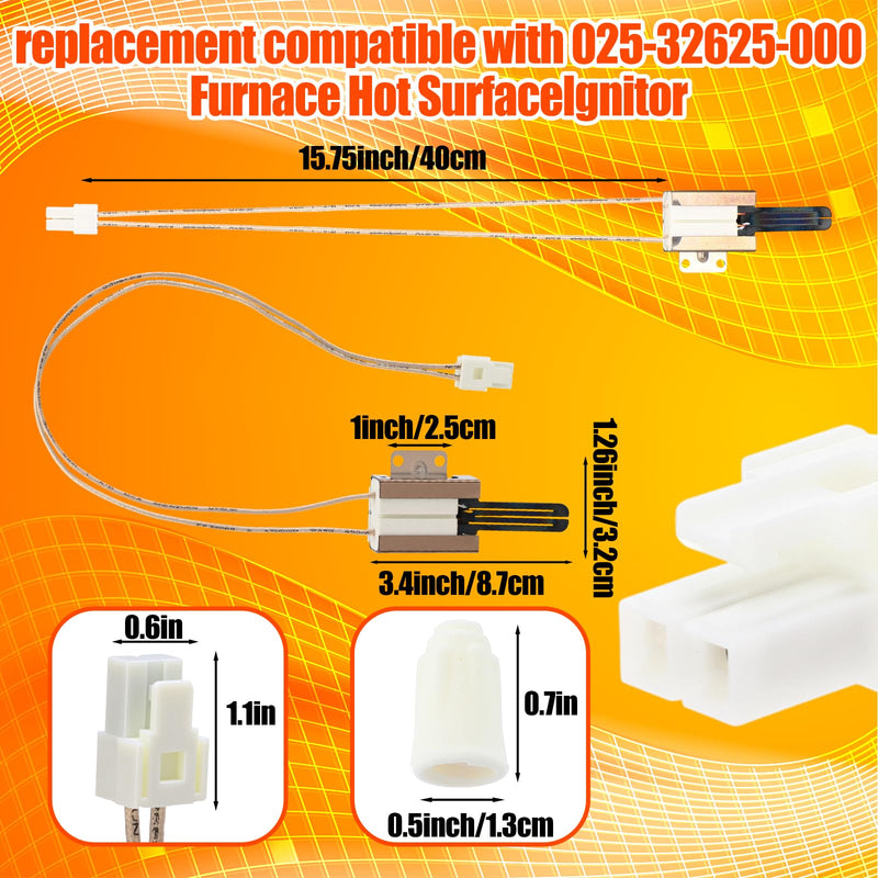 316489403 5304508786 Oven Ignitor Part Gas Range Lower Bake Igniter Replacement Part AP4433236 PS2364063 Compatible with Frigidaire Ken-More 316490000 Oven Temperature Sensor Probe Replacement