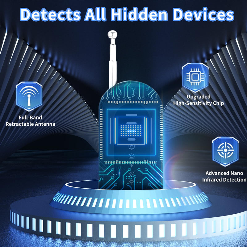 2025 New Multi-Function Hidden Camera Detectors and Bug Detector,GPS Hidden Camera Detector, Rf Wireless Signal Scanner, Camera Detector for Hotels, Home, Office etc.