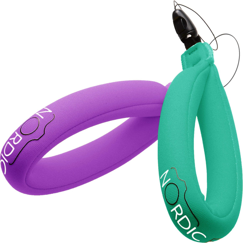Nordic Flash Camera Floats 2p Turquoise Purple Bundle with Beach Socks 2p S - Black Blue