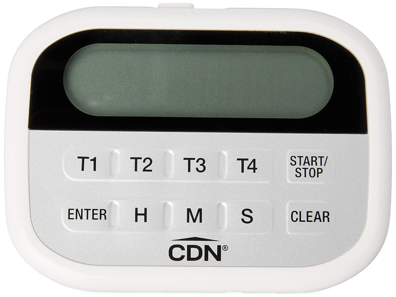 CDN PT2 Component Design Northwest 4-Event Clock Digital Timer, White
