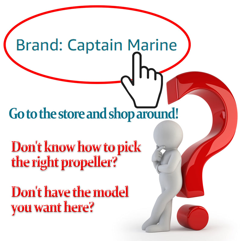 CAPTAIN Outboard Propeller Installation Hardware Kits fit Johnson Evinrude 40-140 HP Engines, Includes Thrust Washer, Spacer, Washer, Nut and Cotter Pin