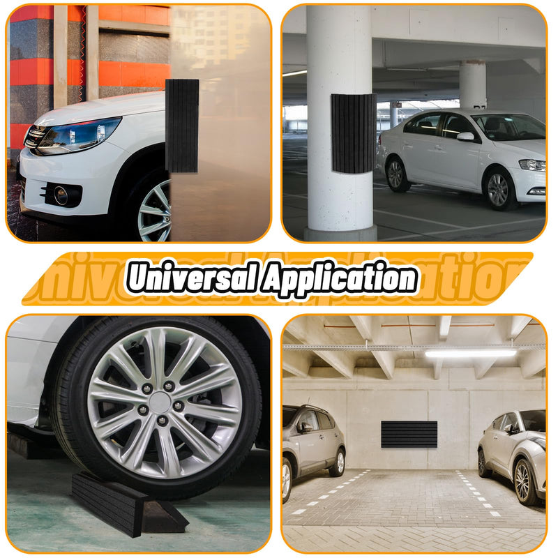 4 Pack Garage Wall Protector, Black Foam Garage Bumpers for Parking Car, Wall Column Corner Guard Garage Wall Bumper, Garage Pole Protector Padding for Parking Lot (Black)