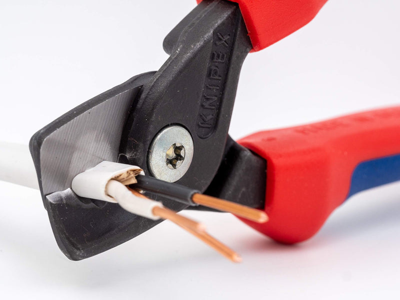 KNIPEX Tools 95 18 160 US StepCut Cable Shears, Insulated Grip 6.25-Inch, Red