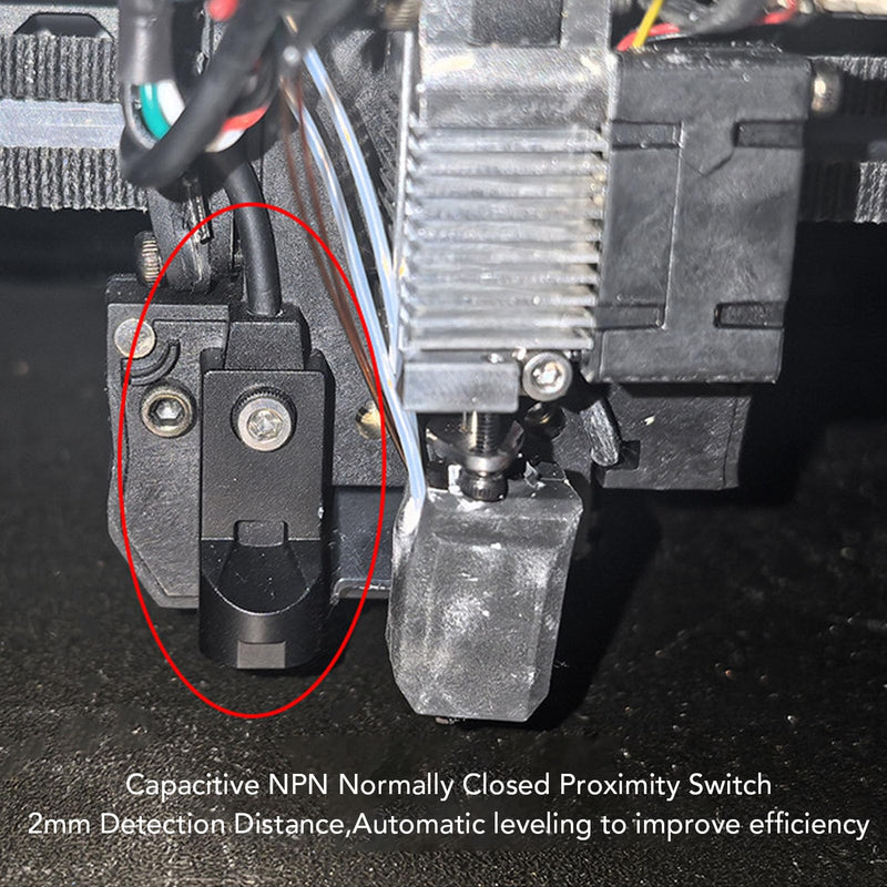 NPN Bed Auto Leveling Sensor for SV08 Printer Stable and Print with 2mm Detection Distance Automatic Leveling Function ABS Material