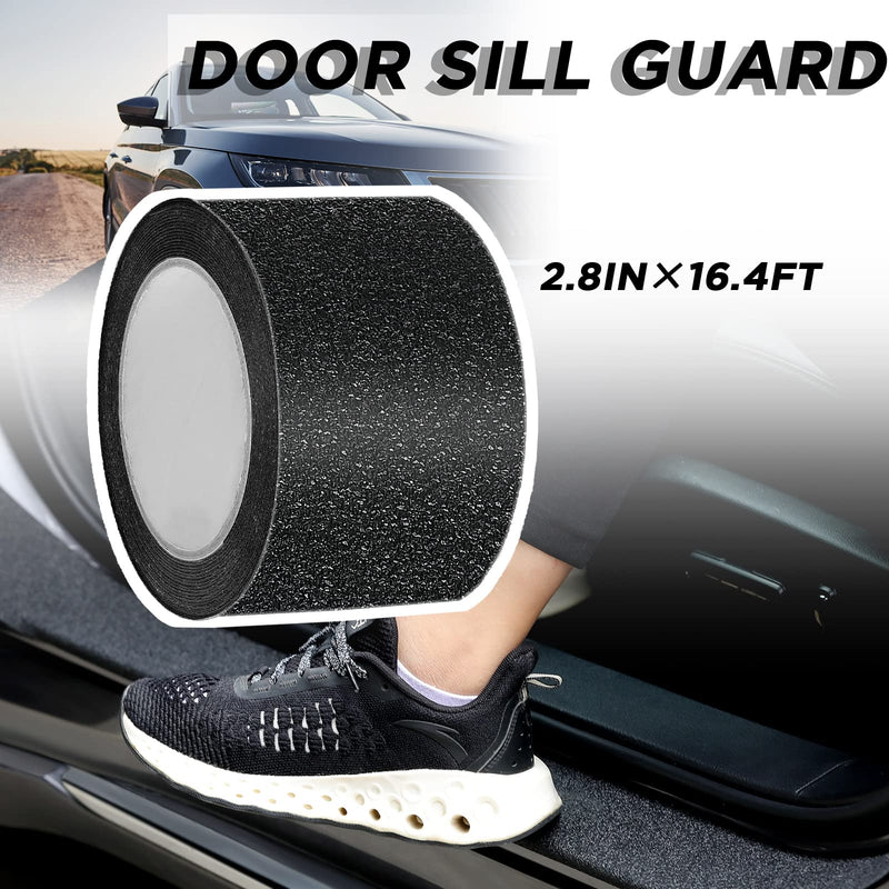 Frienda Car Door Edge Guards Door Sill Protector Automotive Entry Guard Anti Collision Scuff Sill Trim Protection Strips for Most Cars Vehicles Accessories(2.8 Inch Wide, 16.4 Feet,Black) 2.8 Inch Wide Black