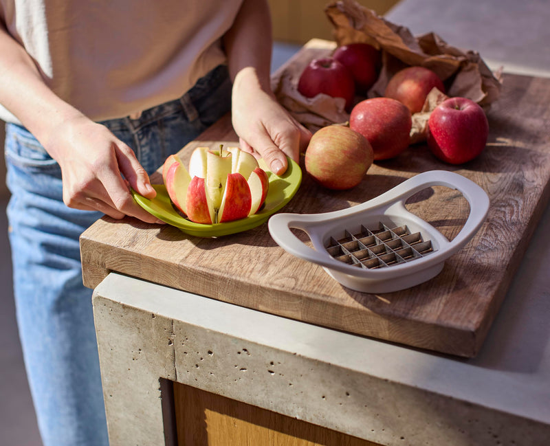Joseph Joseph Nest Press 2-in-1 Apple Corer & Divider and Potato Chipper, Stainless Steel blades, BPA free, Dishwasher safe