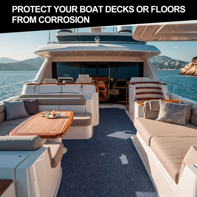 Nuanchu 12 in x 20 ft Self Adhesive Marine Carpet, Boat Trailer Bunk Carpet with Soft Cut Pile 0.14" Thick Waterproof Boat Non Slide Carpets Roll for Indoor Outdoor Home Patio Porch Deck(Smoke Gray) Smoke Gray