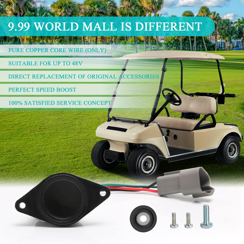 Golf Cart IQ Speed Sensor Deluxe Set Increased Stability & Speed for 48V Electric Golf Cart Club Car DS/Onward/Tempo/Precedent ADC