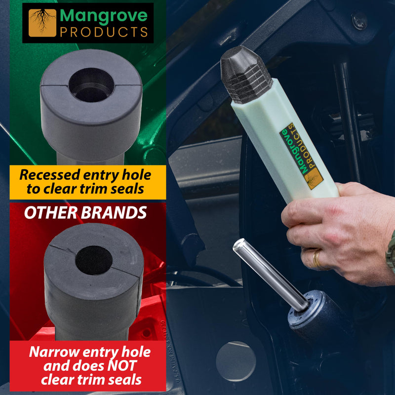 Mangrove Products: Transom Saver, Outboard Motor Support, 3 Ram Wedge, Accessories for Pontoon Boats Glow (1 Pipe)