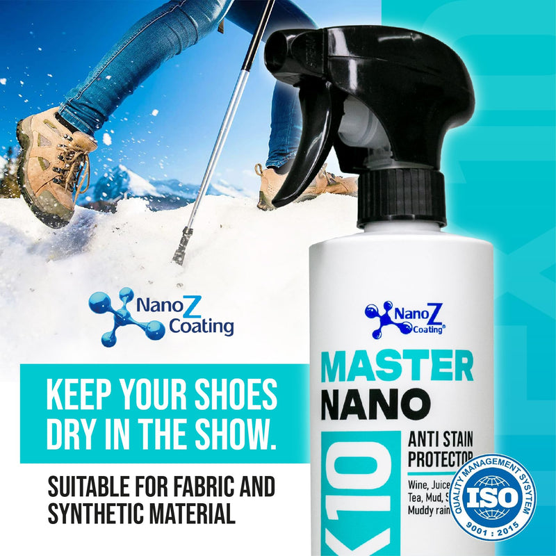 Nano Stain Protection Spray for Fabric, Hydrophobic Stain Guard, Water and Snow Repellent (13.52) 13.52 Fl Oz (Pack of 1)