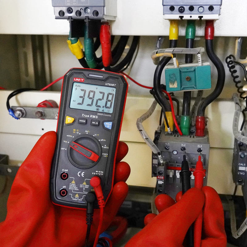 UNI-T Multimeter Tester True RMS UT60BT Temperature Measurement,NCV,Duty Cycle,Diode Test,Digital Voltmeter & Ohm Meter,Smart Multimeter 1000V for Electrical Troubleshooting
