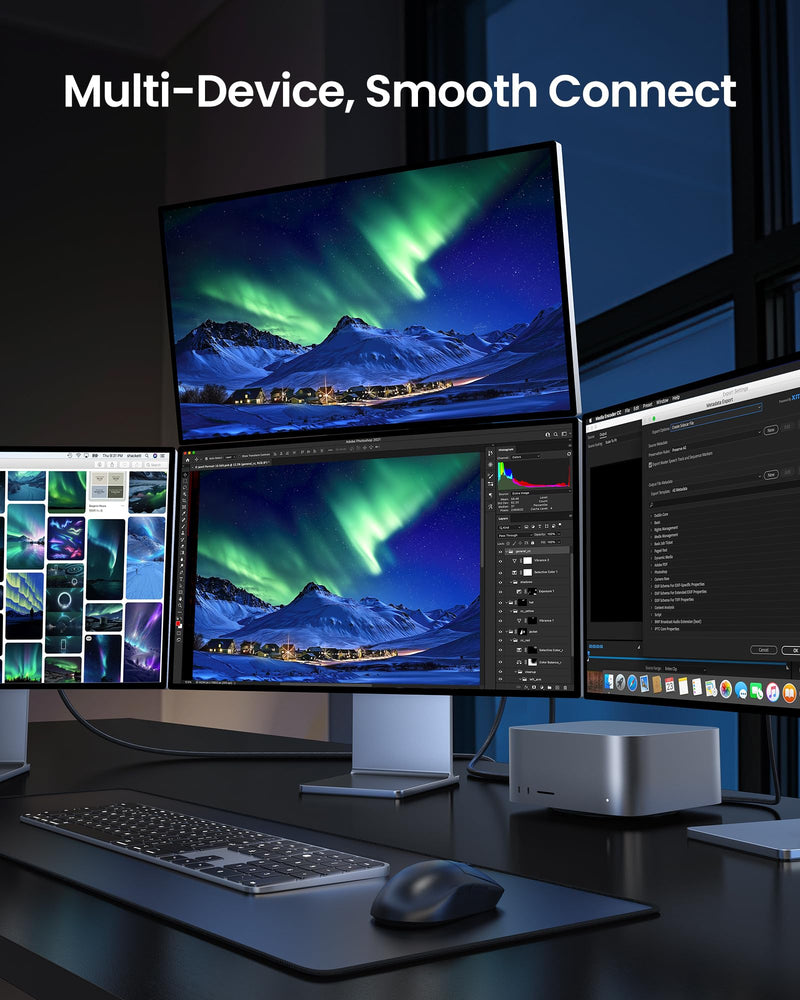 Silkland USB-IF Certified 80Gbps USB 4 for Thunderbolt 5 Cable 5FT, 120Gbps for Dual 8K, 240W PD3.1 Charging, Braided USB C Video Cable Compatible for Thunderbolt 4, MacBook, iPhone 17/16, Mac mini 5 Feet