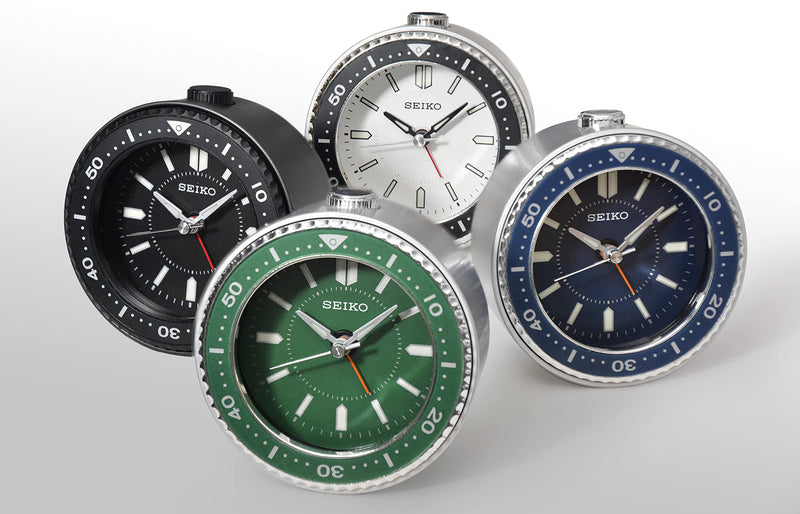 SEIKO Mai Bedroom Alarm Clock, Metallic Green