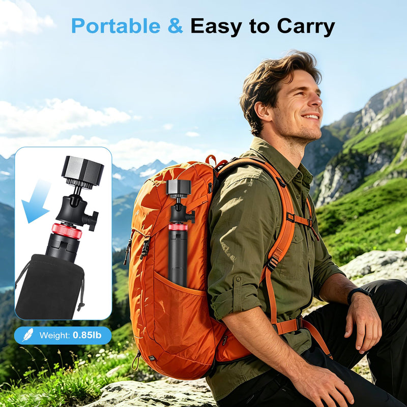 Starlink Mini Tripod Stand Mount with Aluminum Adapter, Portable & 360°Tilt | for All Starlink Mini Models, Starlink Mini Ground Tripod Stand for RV, Backpac Travel, Camping and Outdoor Satellite Setup