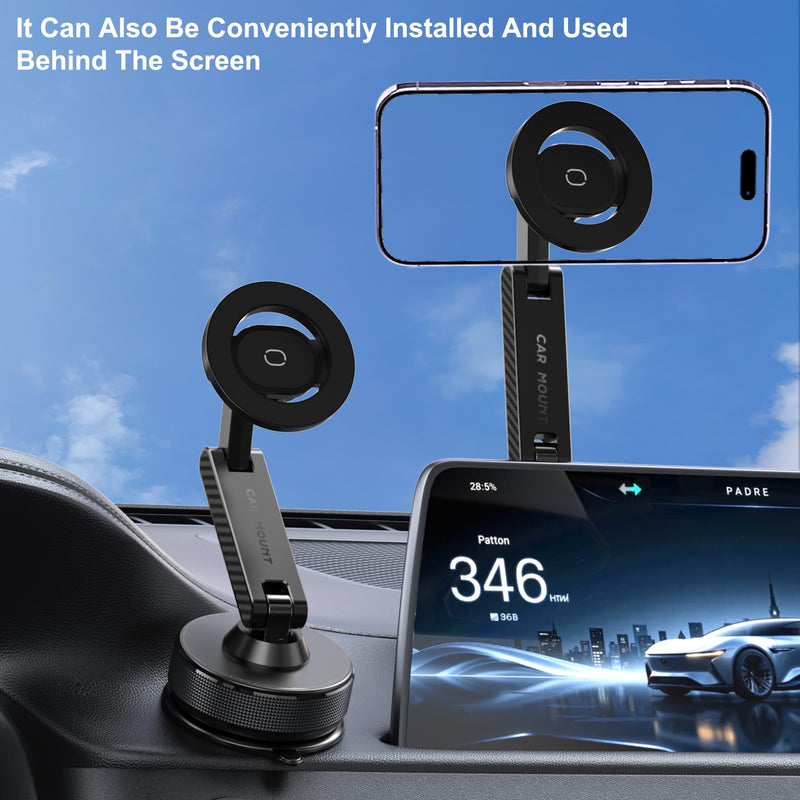 Phone Holder for Your Car Vacuum Magnetic Car Phone Holder for Magsafe 360° Adjustable Car Phone Mount Cell Phone Holders for Your Car for iPhone 17 16 15 14 13 12 Pro Max Plus Air