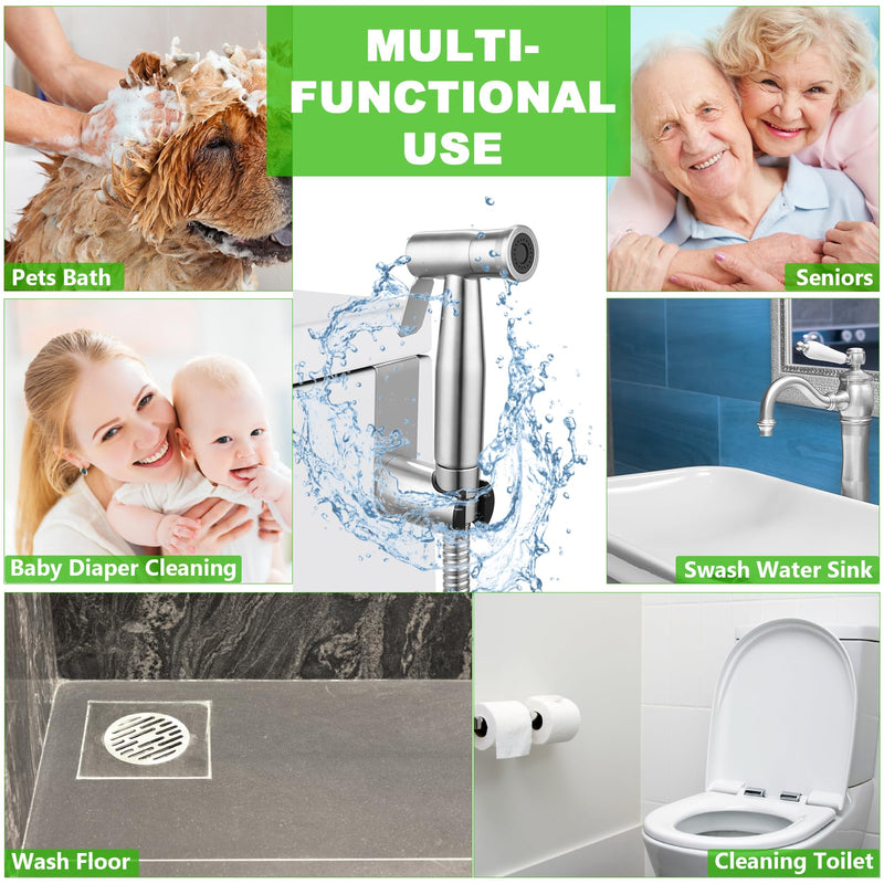 YA MI Multi Functional Hand-held Toilet Spray, Toilet Muslim Shower Sprinkler, Suitable for Women's Washing, Baby Bathing, Diaper Cleaning Spray