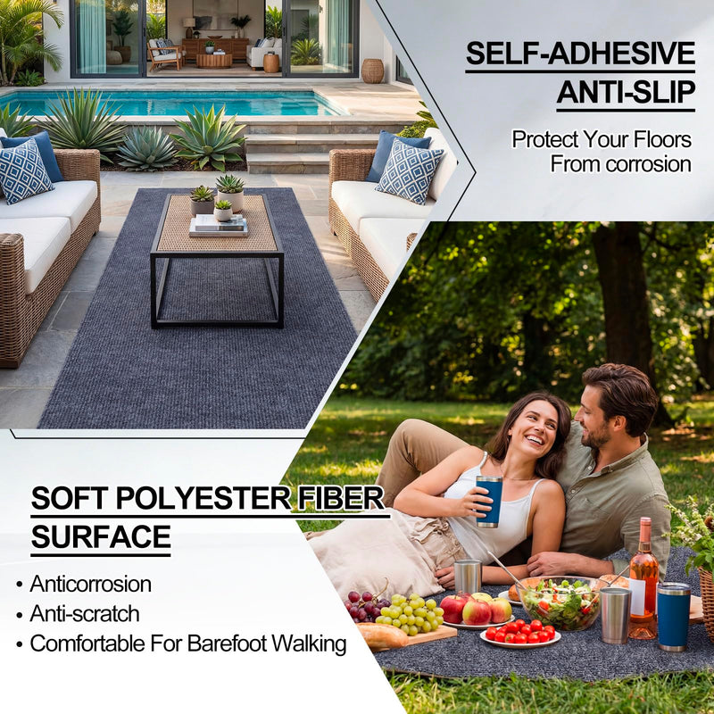 Nuanchu 12 in x 20 ft Self Adhesive Marine Carpet, Boat Trailer Bunk Carpet with Soft Cut Pile 0.14" Thick Waterproof Boat Non Slide Carpets Roll for Indoor Outdoor Home Patio Porch Deck(Smoke Gray) Smoke Gray