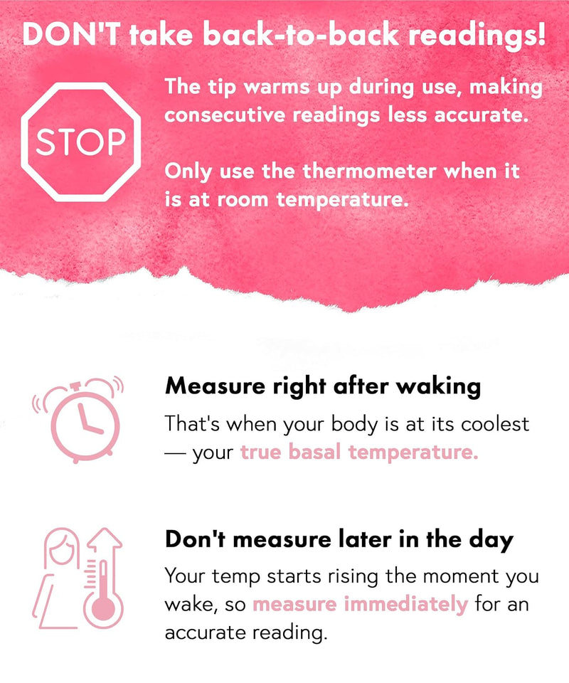  [AUSTRALIA] - Boncare Rechargeable Digital Basal Thermometer for Adults, Kids & Baby | Ovulation & Body Temperature, Underarm Use Only, Fast Accurate Reading