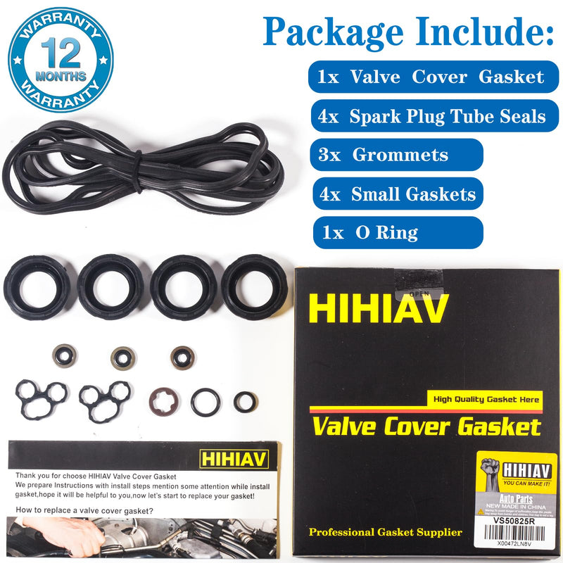 VS50825R Lexus ES300h NX300h Scion tC Camry 2.5L Valve Cover Gasket Highlander RAV4 Sienna Venza 2.7L 2010 2011 2012 2013 2014 2015 2016 2017 2018 2019 2020 VS50721 VS 50825 R