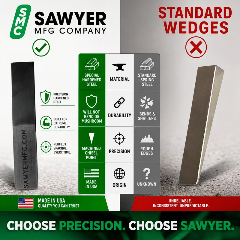 Sawyer Mfg Company 4" Welding Wedge – Precision Steel for Pipe Fitting and Metalwork for Accurate Gap Adjustment, Ideal for Pipefitters, TIG, Ironworkers, Gutter Installation and Metal Spacers – Large
