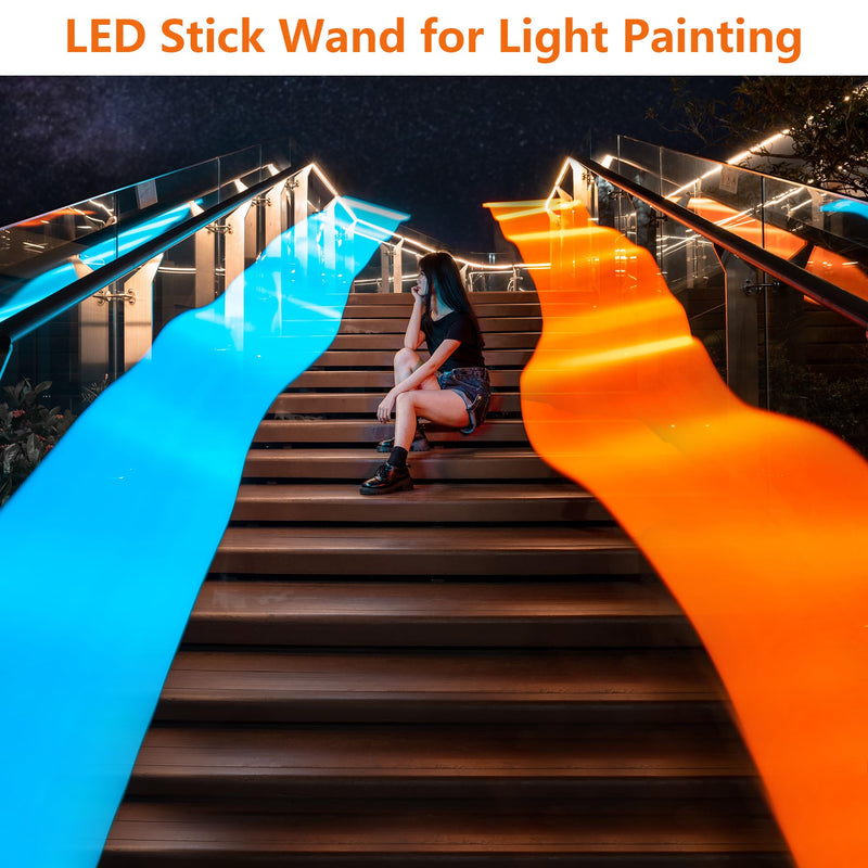 VILTROX 58cm 20W RGB Light Stick,1920LM 2500K~8500K TLCI≥97 LED Photographye Tube Light, Phone Control RGB Photo Lamp for YouTube, TikTok, Game Streaming, Party Bar (K60) Single