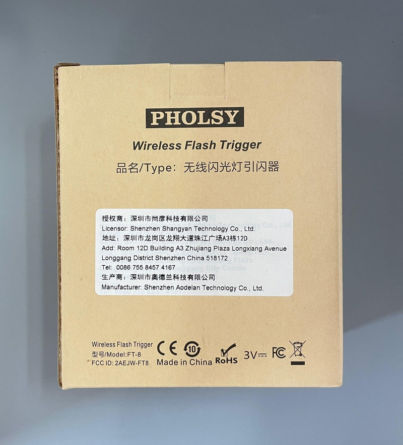 PHOLSY Wireless Flash Trigger Kit Remote Speedlite Trigger with 3.5mm PC Receiver for Flash Units with Universal ISO Hot Shoe Compatible with Canon Nikon Panasonic Olympus Fujifilm Pentax Samsung Sony
