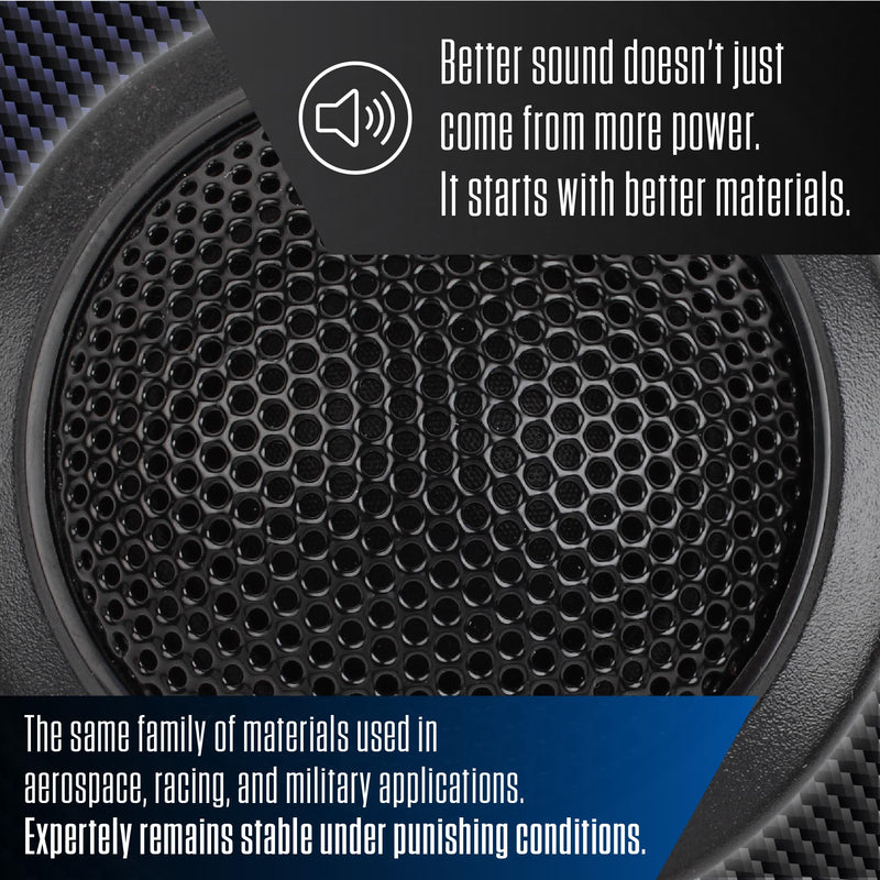 Jensen APEX JSTW2 2" Silk Dome Car Tweeters Pair 60W Peak Component Set | 25mm silk dome tweeters, 25mm KSV voice coil, 30W RMS power, crisp clear high tones, component add-on, not full-range