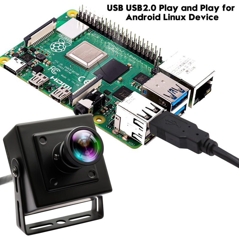 50FPS USB Camera Global Shutter High Speed Golf Swing USB Webcam with Wide Angle No Distortion Color Lens USB2.0 Plug and Play for Slow Motion Industrial Machine VR Robotic Vision 110 Degree No Distortion Lens