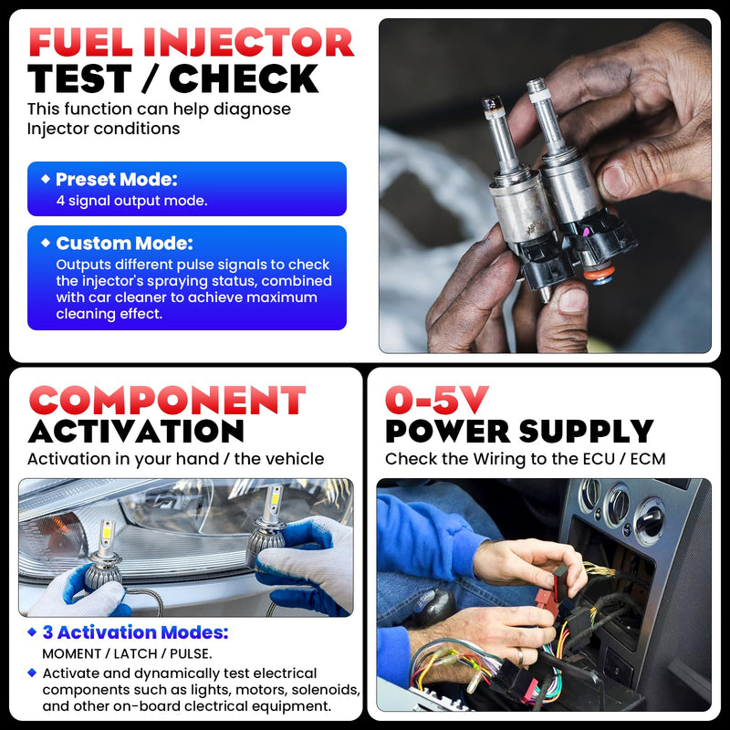 OBDResource Circuit Tester Automotive, Power Circuit Probe Tester, Car Fuse Tester, 0-80V DC Test Light Short Circuit Finder, CT300 Auto Electrical Circuit Tester, Automotive Tool CP30