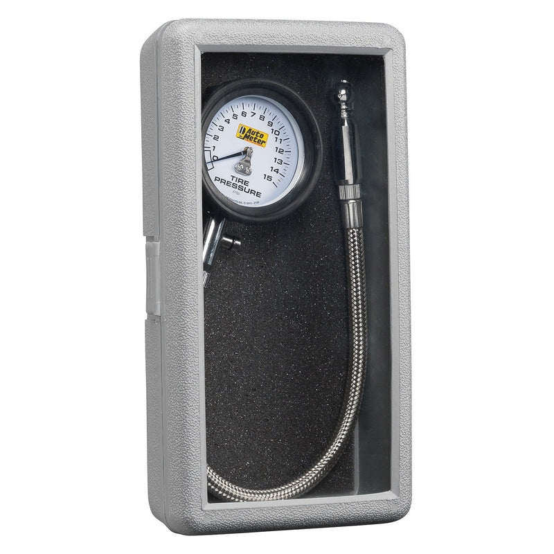 Auto Meter (2159) 0-15 PSI Analog Tire Pressure Gauge