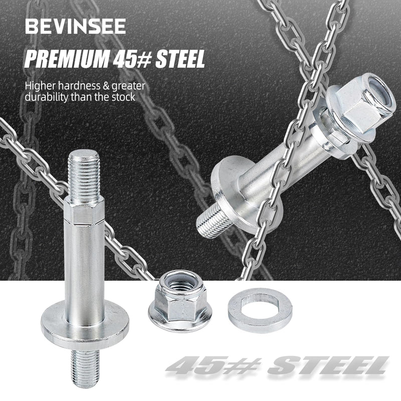 Bevinsee B-series Transmission Torque Mount Bracket Bolt Compatible with Honda Civic Acura Integra CR-V 5-Speed Manual B16 B18 Silver