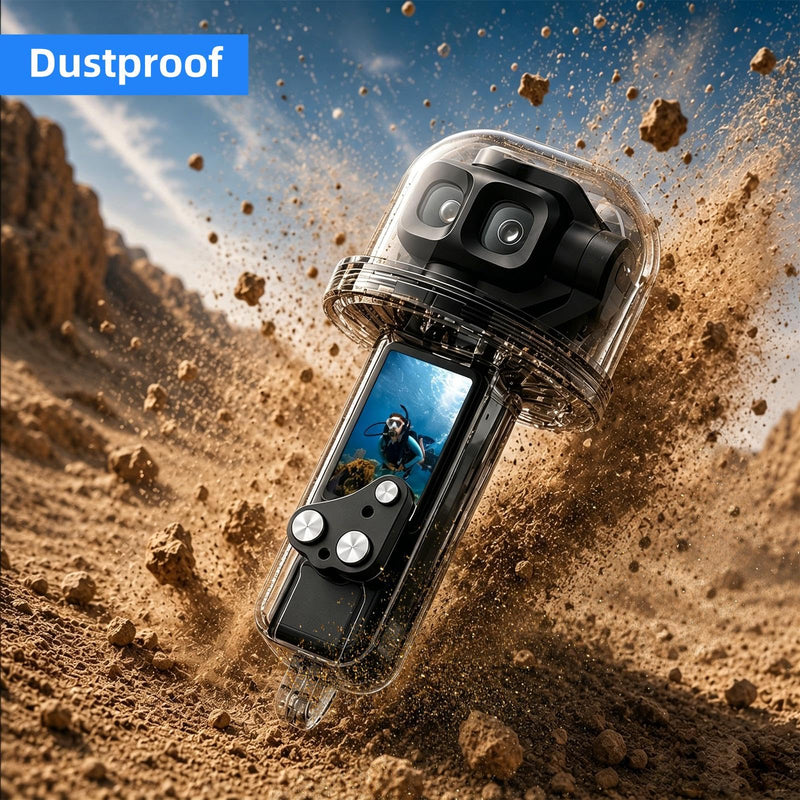 PULUZ Waterproof Diving Case for DJI Osmo Pocket 4P, 50M/164FT Underwater Protective Shell Cover Accessory for Osmo Pocket 4P Action Camera