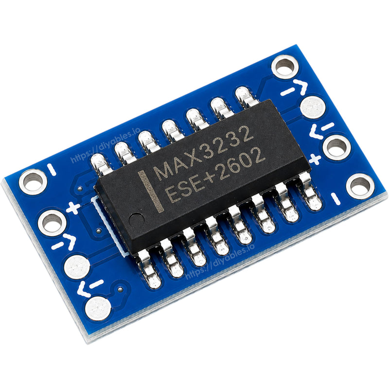 RS232 to TTL Level Converter Module MAX3232, 10 Pack | MAX3232 CSE 3-5V 120Kbps Bidirectional Serial Adapter for Arduino ESP32 Raspberry Pi