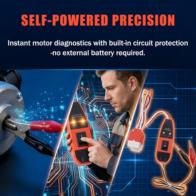 Universal ECM Motor Tester for HVAC, Advanced Diagnostic Tool for Electronically Commutated Motors, Compatible with GE, Emerson, Regal Rexnord, Genteq, York, Carrier, Trane, Lennox