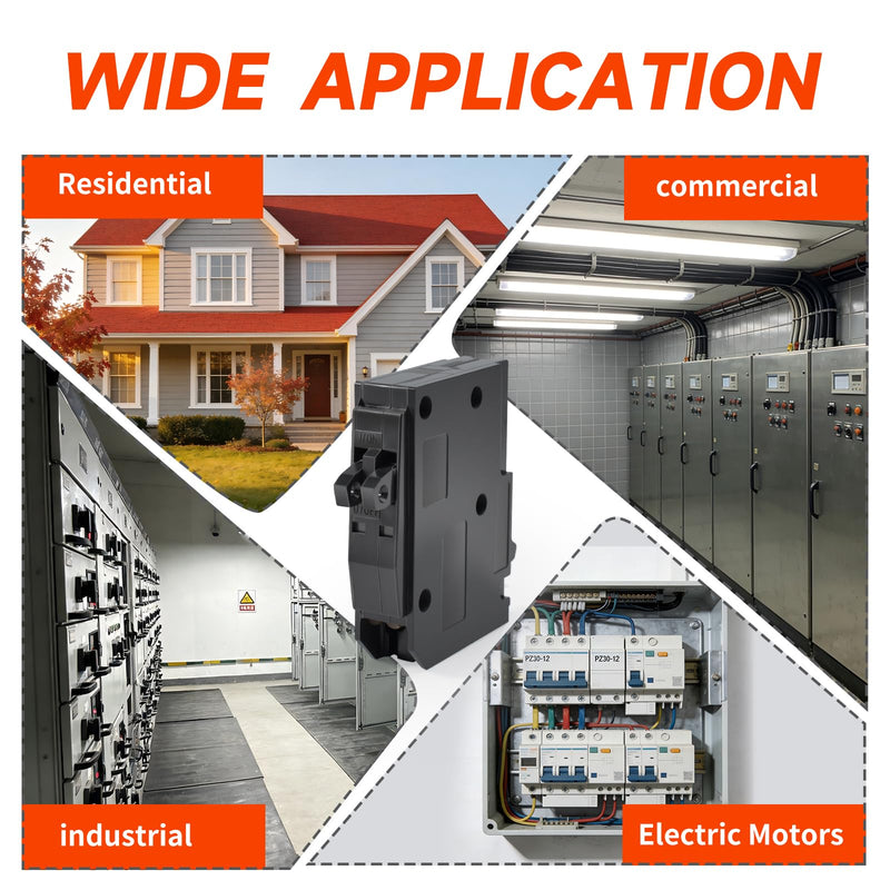 QO2020C 2 x 1 Pole 20A 120 240VAC 10kA Tandem mini Circuit Breaker Compatible with Partial SD QO Load Center,CSED,and Single-Phase 120/240 V Branch Circuit NQOD Distribution Panels Plug-in Mount Type