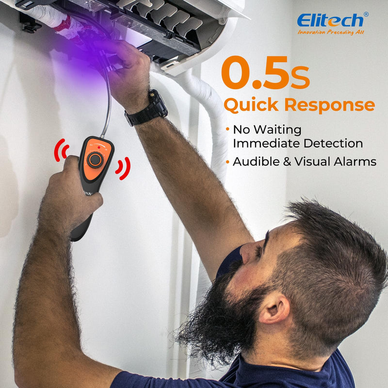 Elitech Refrigerant Leak Detector, CLD-100 Freon Leak Detector Car HVAC Halogen Refrigerant Leak Detector CFCs HCFCs HFCs CLD-100-UV