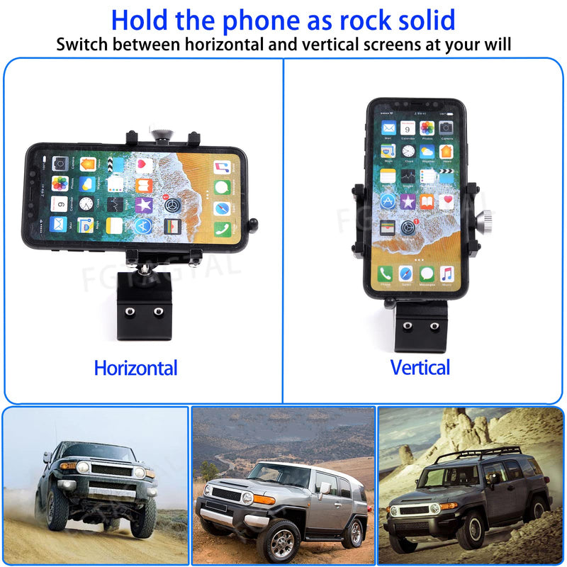 Car Phone Mount Compatible with Toyota FJ Cruiser 2007-2021, Center Console Air Outlet Cell Phone Holder, Handsfree Air Vent Phone Stand (Type H) Type H