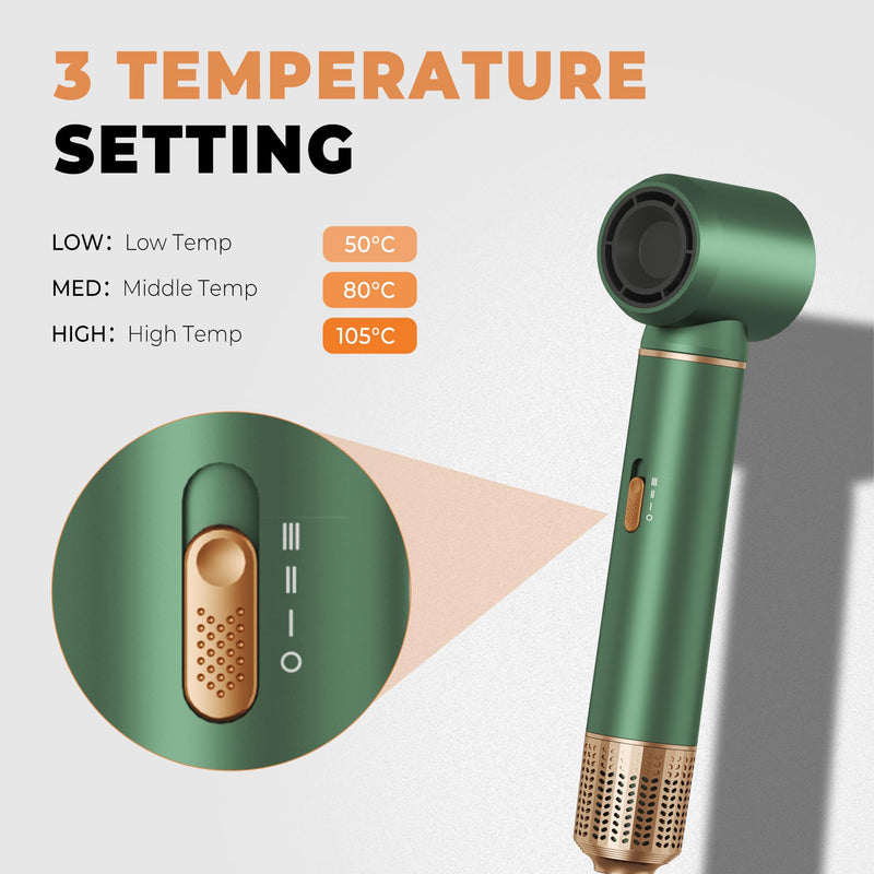 Hairstyer 5 in 1 Hair Styler, Air Brush Airbrush 5 in 1 Air styer | Airstyler Multi-Blow Dryer Brush Set with Curl, Straighten, Wavy, Smooth, Magic Styler for All Hair Types and Lengths