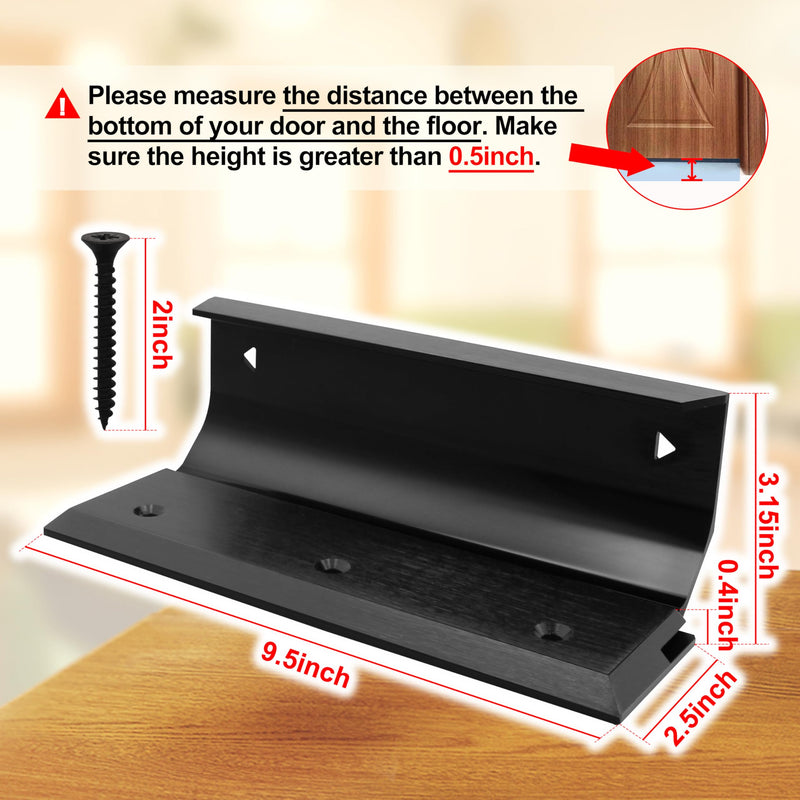 Security Lock Door Brace Security Barricade House Double Safety Security Protection for blemished Door, Standard Doors, French Doors and Barricade All Your Doors - Dark Bronze. Security Lock - Dark Bronze