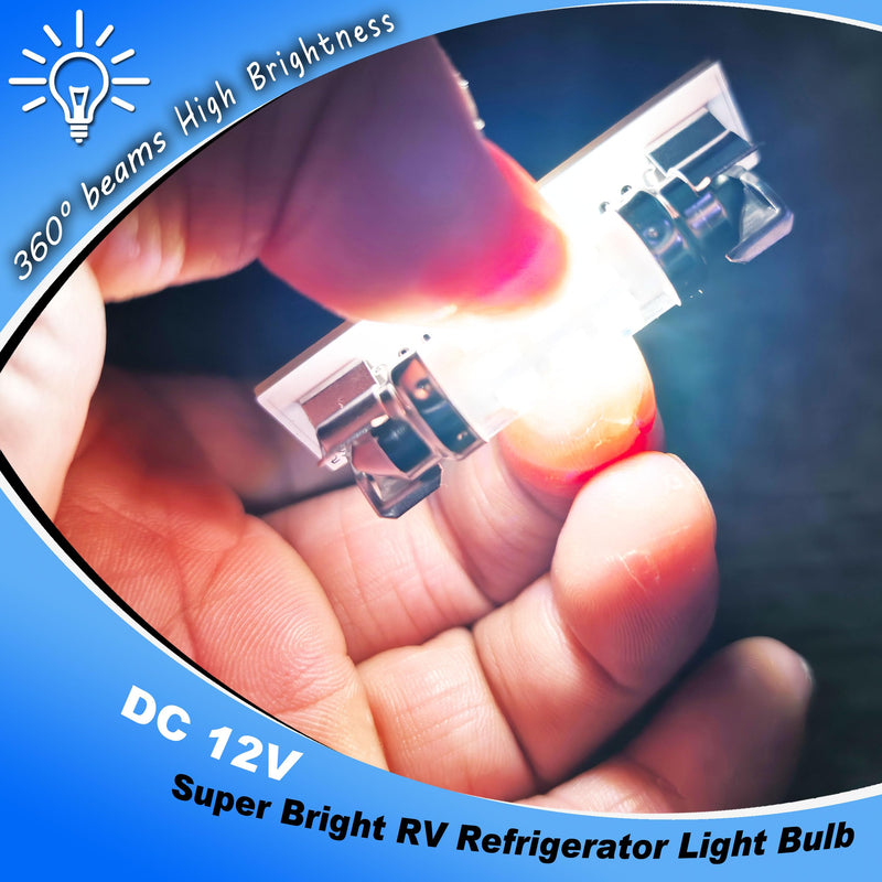 41mm/1.6" 214-2 RV Refrigerator Light Bulb DC 12V Super White Replacement LED Festoon Bulbs for Trailer Camper Motorhome Concession Stands Food Trucks RV Fridge Refrigerator Interior Light Bulb,2 Pack 6000K Daylight White