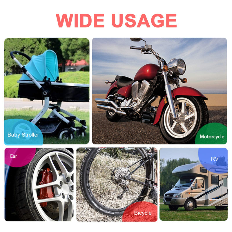 6 PCS 45 Degree 90 Degree 135 Degree Metal Valve Stem Extenders, Universal Valve Stem Extensions Compatible for Dual Wheels Passenger Cars, Stroller, RV, Motorcycles, Bicycles, Trailers 6PCS Silver
