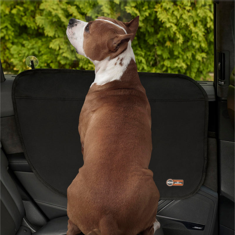 K&H Pet Products Car Door Protector for Dogs, 2 Pack Waterproof Interior Pet Car Door Protector from Dog Scratching, Stay Put Cover Design, Fits Most Vehicles, Washable - 27 x 19in Black Standard 27 X 19 Inches Vehicle Door Protector