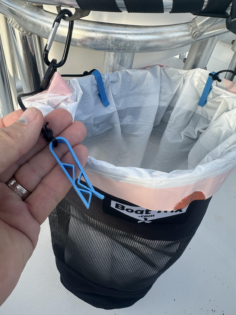 Boat Trash Bag - Large Versatile Hoop Mesh Garbage Bag designed for Use with/or without a bag liner TB04 1 Count (Pack of 1)